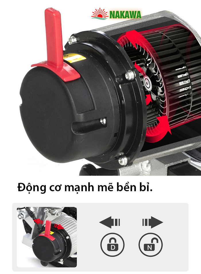 động cơ xe lăn điện mạnh mẽ